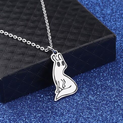 WUSUANED Slug Cat Necklace Game Inspired Jewelry Game Rain Lover Gift Slugcat Fan Gift Cat Lover Gift in Saudi Arabia