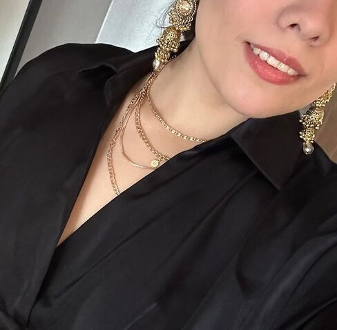 Layered Chain Necklace for Women，Pendant Stackable Jewelry,for Wedding, Party, Everyday Gifts in Saudi Arabia