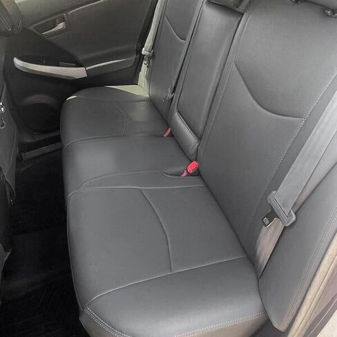 يتوافق مقعد الجلود الاصطناعية Ecotric مع 2010-2015 Toyota Prius ، الأمامية والخلفية السوداء in Saudi Arabia