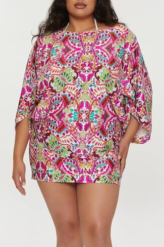Trina Turk Women's Monaco Casablanca Tunic ، Disual ، ups ups على الشاطئ in Saudi Arabia