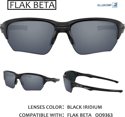 Flak Beta OO9363 استبدال العدسات/لوحة الأنف متوافقة مع طراز Sunglass Oakley in Kuwait