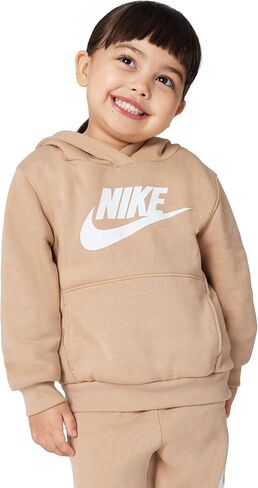 Nike Boys Sportswear Club+ HBR Pullover Hoodie - Black/White - Kids Size 5 in Kuwait