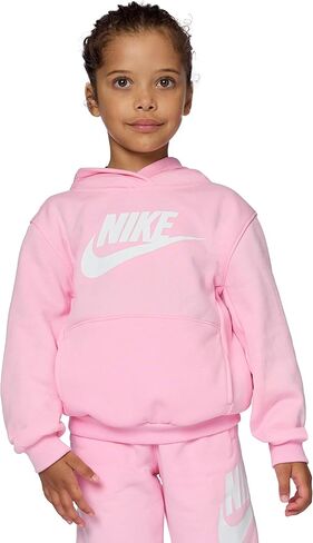 Nike Boys Sportswear Club+ HBR Pullover Hoodie - Black/White - Kids Size 5 in Kuwait