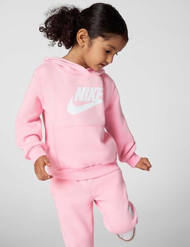 Nike Boys Sportswear Club+ HBR Pullover Hoodie - Black/White - Kids Size 5 in Kuwait