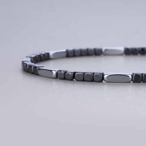 GAVU 3mm Men’s Crystal Beaded Bracelet, Hematite Bracelet for Men in Saudi Arabia