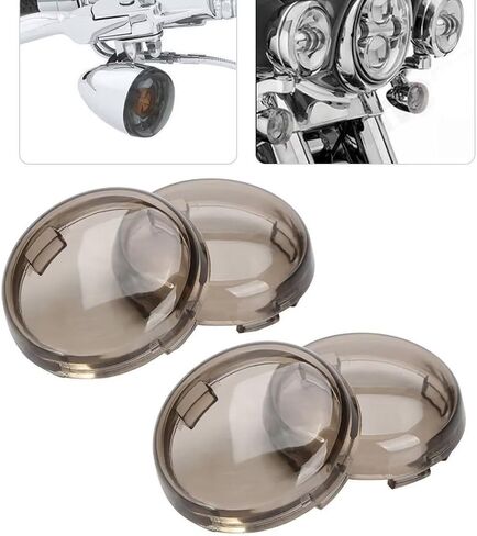 4 Pcs Smoke Turn Signal Lens Cover For Harley-Davidson Night Train EFI FXSTBI 2002-2006 in Saudi Arabia