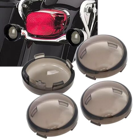 4 Pcs Smoke Turn Signal Lens Cover For Harley-Davidson Night Train EFI FXSTBI 2002-2006 in Saudi Arabia
