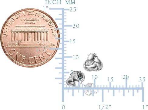 14k Gold Love Knot Stud Earrings, 6mm in Kuwait