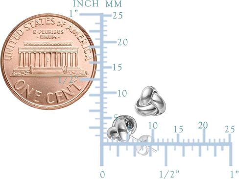 14k Gold Love Knot Stud Earrings, 6mm in Kuwait