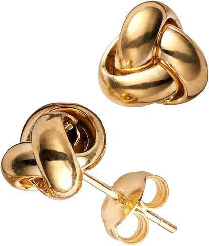 14k Gold Love Knot Stud Earrings, 6mm in Saudi Arabia