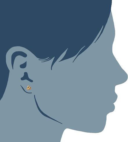 14k Gold Love Knot Stud Earrings, 6mm in Saudi Arabia