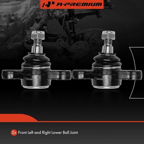 A-Premium 2 × مفصل الكرة السفلي الأمامي ، متوافق مع Hyundai Sonata 1999-2005 ، XG300 2001 ، XG350 2002-2005 & KIA Optima 2001-2006 ، Amanti 2004-2006 ، Magentis 2001-2006 in Saudi Arabia