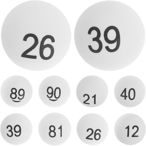 INOOMP 100pcs Numbered Balls 1-100 Lottery Balls Table Tennis Balls Printed Ping Pong Balls with Numbers in Saudi Arabia