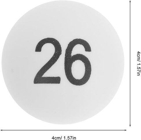 INOOMP 100pcs Numbered Balls 1-100 Lottery Balls Table Tennis Balls Printed Ping Pong Balls with Numbers in Saudi Arabia