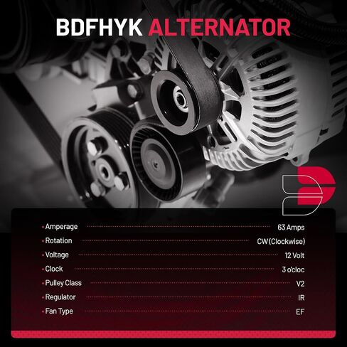 BDFHYK Alternator Compatible with Cadillac Escalade ESV/EXT 2002-2004,Compatible with Chevrolet Silverado 1500/2500/3500HD 1999-2004,Compatible with GMC Savana 1500/2500/3500HD 1999-2005 for ‎88877296 in Saudi Arabia