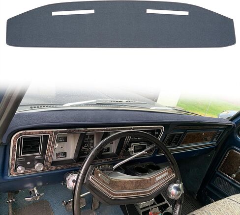 غلاف لوحة القيادة مخصص لصالح 1967-1972 فورد F100 F250 F350 بيك آب ، واقي سجادة بوس غلاف داش (أسود) in Kuwait