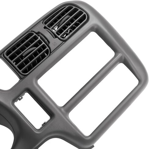 لوحة راديو Hecasa Dashboard متوافقة مع 1998-2002 Chevy Chevrolet S10 Blazer GMC Jimmy Dash Trim Bezel Abs Plastic Gray Fit Single Din Radio in Kuwait
