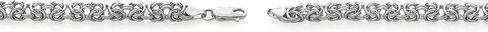 Gem Stone King 925 Sterling Silver 4MM Byzantine Weave Chain Bracelet For Women (6.5/7/7.5 Inch, with Lobster Clasp, Made in Italy) in Saudi Arabia