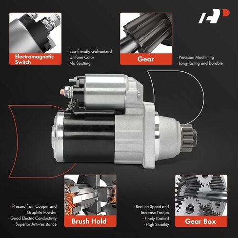 A-Premium Starter Motor متوافق مع Nissan Altima 2019-2022 ، Rogue 2021-2022 & Mitsubishi Outlander 2022 ، 1.5L 2.5L ، 12V 1.4kW 13-TETH عكس اتجاه عقارب الساعة ، استبدال# M000TB0471ZC ، M000TB0471 in Saudi Arabia