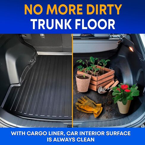 Premium Cargo Liner لـ Toyota RAV4 2019-2025 - حماية 100 ٪ - حصيرة جذع السيارة المخصصة - حصيرة البضائع السوداء في جميع موسم - خطوط الجذع ذات الشكل ثلاثي الأبعاد لتويوتا RAV4 2019-2025. in Saudi Arabia