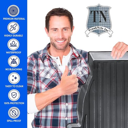 Premium Cargo Liner لـ Toyota RAV4 2019-2025 - حماية 100 ٪ - حصيرة جذع السيارة المخصصة - حصيرة البضائع السوداء في جميع موسم - خطوط الجذع ذات الشكل ثلاثي الأبعاد لتويوتا RAV4 2019-2025. in Saudi Arabia