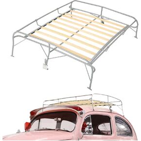 KUAFU Roof Cargo Rack Compatible with All Volkswagen Beetle VW Type 1 Bugs Rooftop Storage Rack Cargo Carrier Basket Car Top Luggage Holder in Kuwait