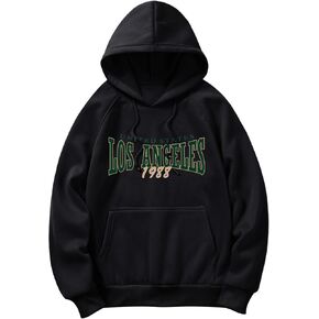 Soly Hux Graphic Hoodies for Men Vintage Withed Sweatshirt Letter Print Pullover Top in Kuwait