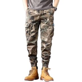 TOONRAIN Camo Cargo Pants for Men Casual Drawstring Sweatpants Camouflage Joggers Trouser with Pockets in Kuwait