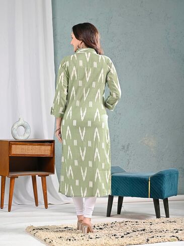 Chichi Indian Women's Printed Cotton Kurti Top in Kuwait