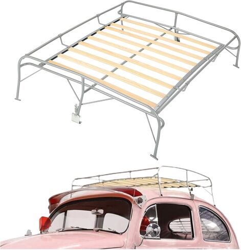 KUAFU Roof Cargo Rack Compatible with All Volkswagen Beetle VW Type 1 Bugs Rooftop Storage Rack Cargo Carrier Basket Car Top Luggage Holder in Saudi Arabia