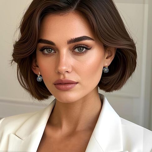 Vintage Gold Flower Birthstone Earrings - Hypoallergenic Leverback Floral Earrings, Trendy Jewelry Gift for Women in Saudi Arabia
