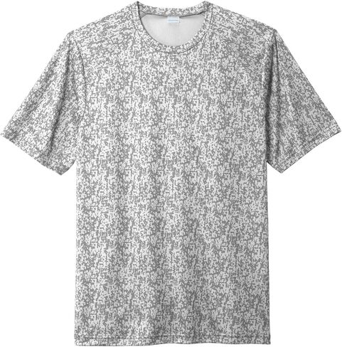 Sport-Tek للجنسين Digi Camo Tee | تي شيرت التمرين الرياضي للرجال والنساء ، ملابس صالة الألعاب الرياضية لفصل الربيع والصيف in Saudi Arabia