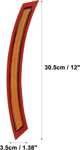 X AutoHaux Pair 63147290093 63147290094 Front Pumper Reflector Side Marker لـ BMW F15 F85 X5 M 2014-2017 استبدال العاكس الأصفر الأصلي الأصلي in Saudi Arabia