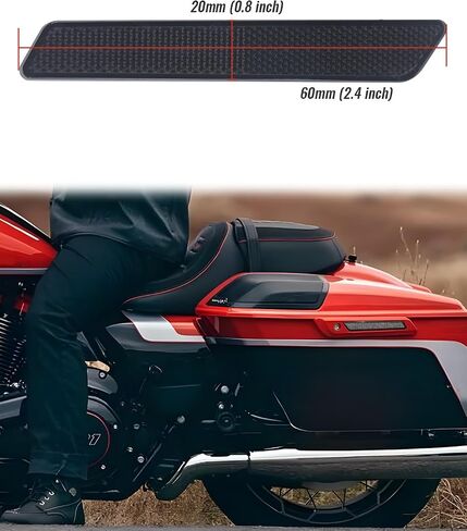 Saddlebag Reflectors Inserts for Road Glide 2024, Smoked Saddle Bag Hinge Latch Cover Reflectors for Harley Touring CVO Street Glide Road Glide FLHX FLTRX FLTRXSTSE 2023-2025 Accessories in Saudi Arabia