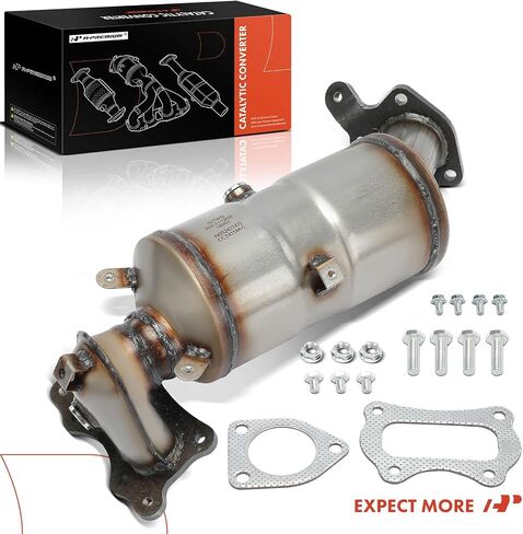 A-Premium Front Pront Convalter with Gasket Kit-Fit Direct-Fit متوافق مع Honda Civic 2016 2017 2018 2019 2020 2021 ، 2.0L ، E.P.A. متوافق in Saudi Arabia