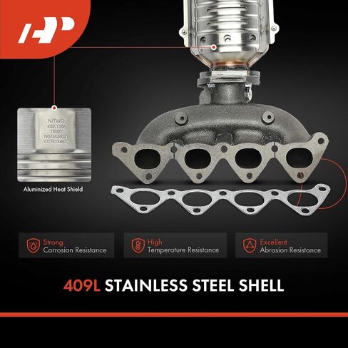 A-Premium Front Front Diffold Convalter مع طقم حشية تتوافق مباشرة مع Hyundai Elantra 1998-2003 ، 1.8L 2.0L ، Tiburon 1998-2001 2003-2006 2.0L ، E.P.A. متوافق in Saudi Arabia