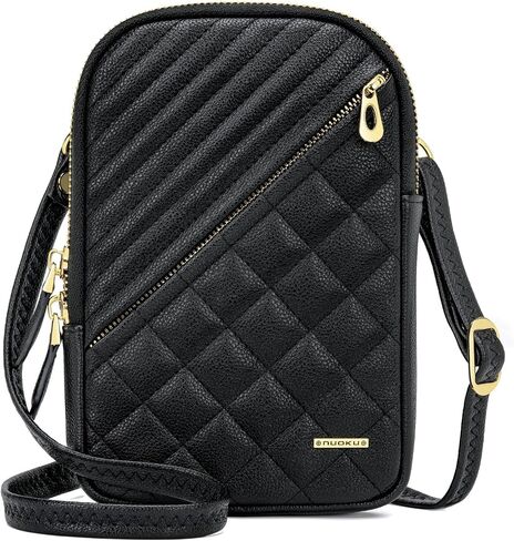 أكياس Nuoku Small Crossbody للنساء محفوظات الهاتف الخليوي النباتي للنساء مع سحاب مزدوج ، محفظة RFID in Saudi Arabia