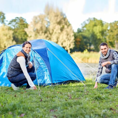 SELEWARE 18 Inch Ground Anchors Screw in, 4 Pack Heavy Duty Trampoline Stakes Tent Stakes High Wind Wider Spiral Earth Anchors for Trampolines Camping Tent Sheds Carports Securing Animals Swing Sets in Kuwait