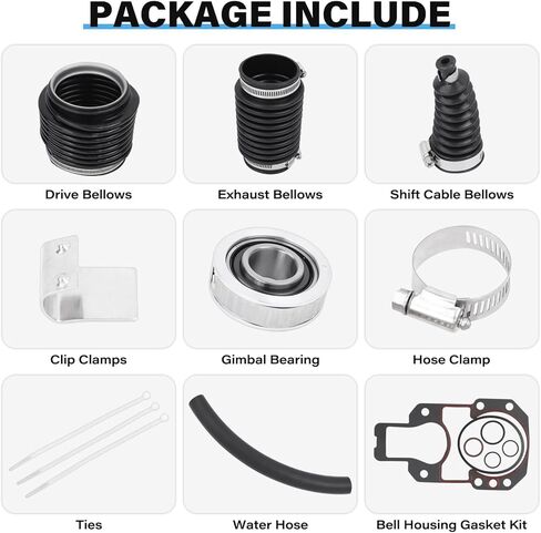 803099T1 Transom Seal Service Kit KIT REPLICE for mercruiser alpha One Gen 2 بمفصل Gimbal u و exhaut bellows 30-803099T1 in Kuwait