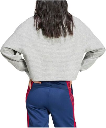 adidas Women's All Szn Ribbed V-Neck Sweatshirt in Saudi Arabia
