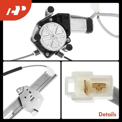 A-Premium Power Electric Window Regulator with Motor Compatible with Mitsubishi Galant 1999-2003 Sedan Rear Driver Side in Saudi Arabia