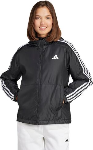 adidas Women's Essentials 3-Stripes Insulated Hooded Jacket in Saudi Arabia