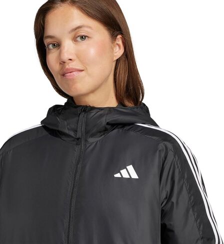 adidas Women's Essentials 3-Stripes Insulated Hooded Jacket in Saudi Arabia