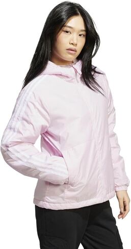 adidas Women's Essentials 3-Stripes Insulated Hooded Jacket in Saudi Arabia
