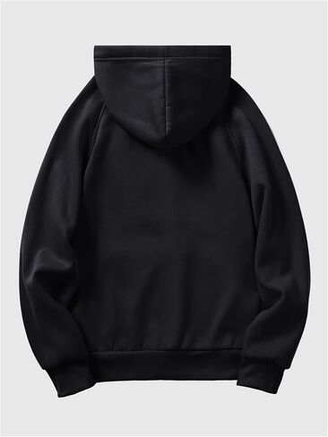 SOLY HUX Graphic Hoodies for Men Vintage Hooded Sweatshirt Letter Print Pocket Pullover Top in Kuwait