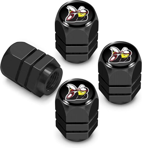 لشعار Dodge Scat-Pack باللون الأسود على سداسي سداسي شكل سداسي الألومنيوم صمامات الجذعية in Saudi Arabia