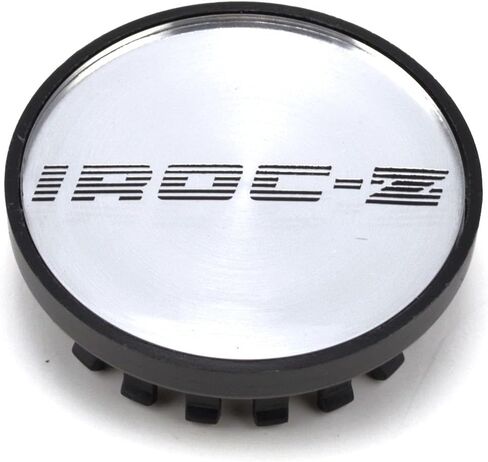 Silver & Black 16 Inch Wheel Center Center Caps مع استبدال الشعارات للفترة 1988-1990 Chevrolet Iroc Z Camaro in Saudi Arabia
