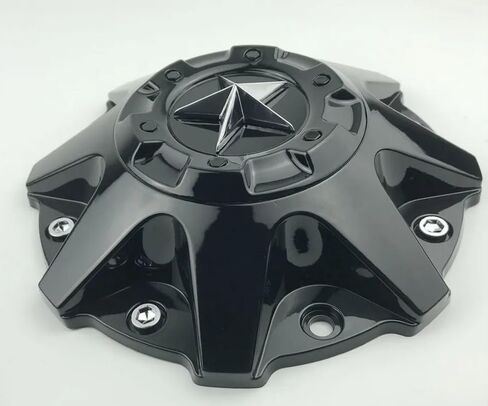 Wheel Center Hub Cap ER038 ForDFD Wheel Cap Glossy Black Texas Lone Star in Saudi Arabia
