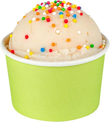 Coppetta 3-Ounce Dessert Cups, 200 Disposable Ice Cream Cups - Lids Sold Separately, Heavy-Duty, White Paper Frozen Yogurt Bowls, For Hot And Cold Foods, Perfect For Gelato Or Mousse - Restaurantware in Kuwait