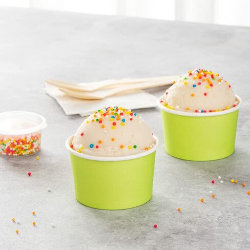 Coppetta 3-Ounce Dessert Cups, 200 Disposable Ice Cream Cups - Lids Sold Separately, Heavy-Duty, White Paper Frozen Yogurt Bowls, For Hot And Cold Foods, Perfect For Gelato Or Mousse - Restaurantware in Kuwait